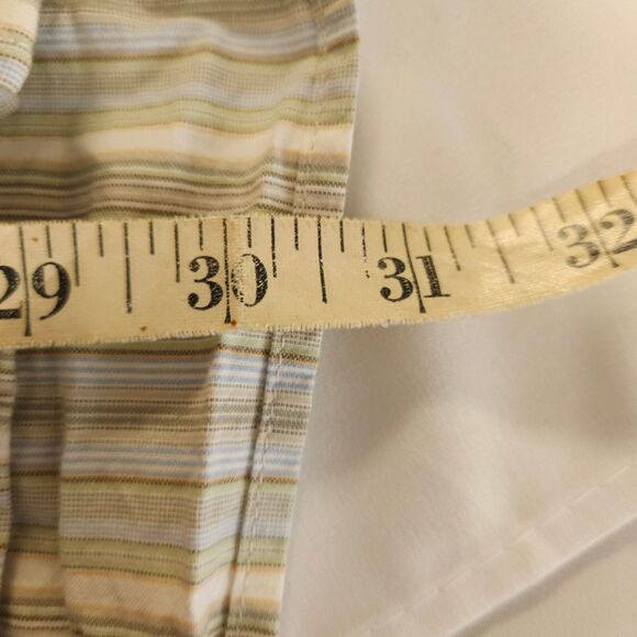 Eddie Bauer Mens Large Striped Long Sleeve Cotton Button Down Up  Front Shirt - Picture 6 of 6
